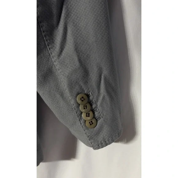 NWT San Remo Mens Long Sleeve Comfort Cotton Casual Gray Jacket Blazer‎ Size 50